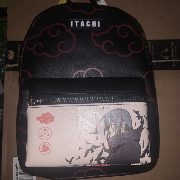 Naruto: ITACHI AKATSUKI MINI BACKPACK - New with Tags!